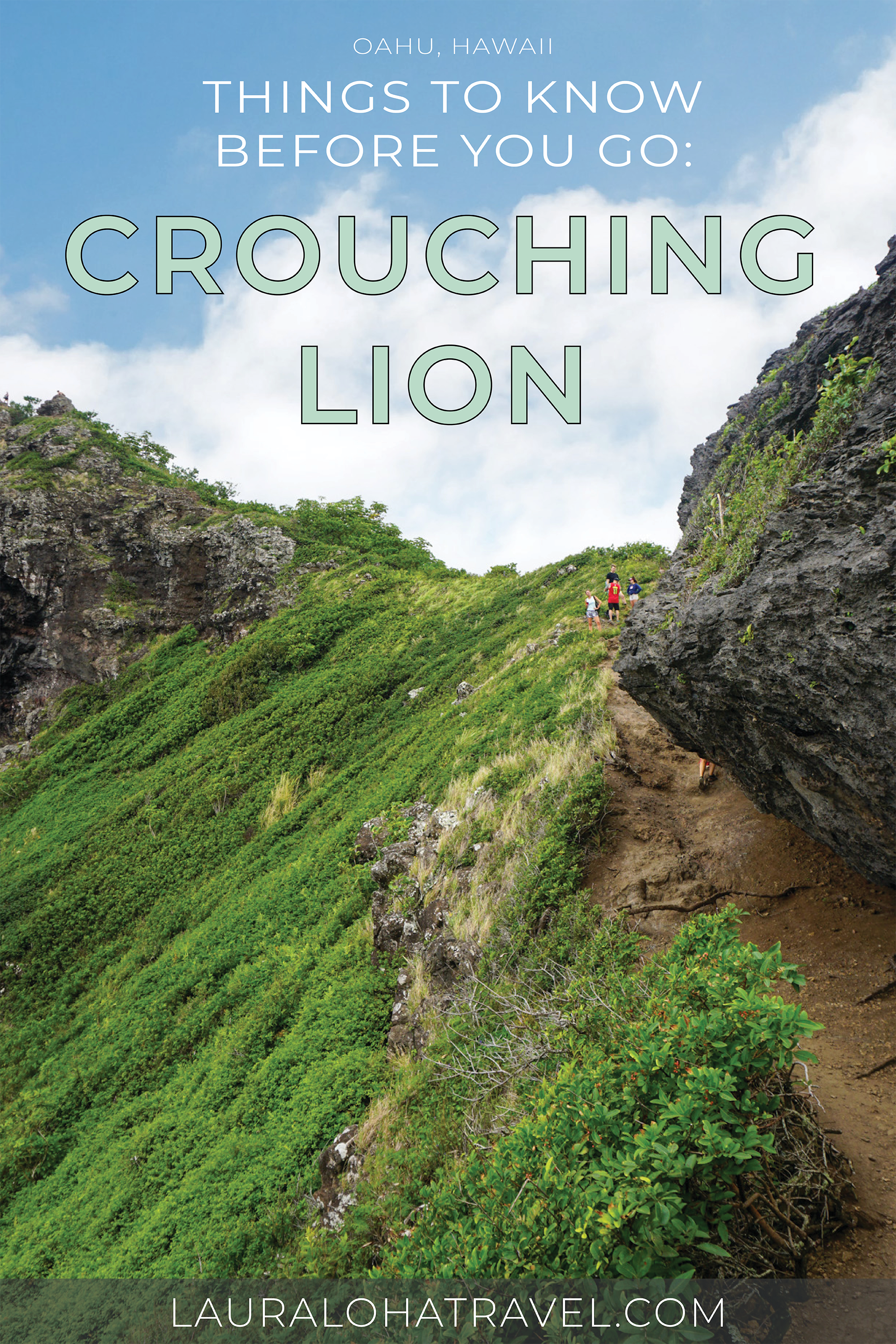 Pinterest Image for Crouching Lion Hike Oahu