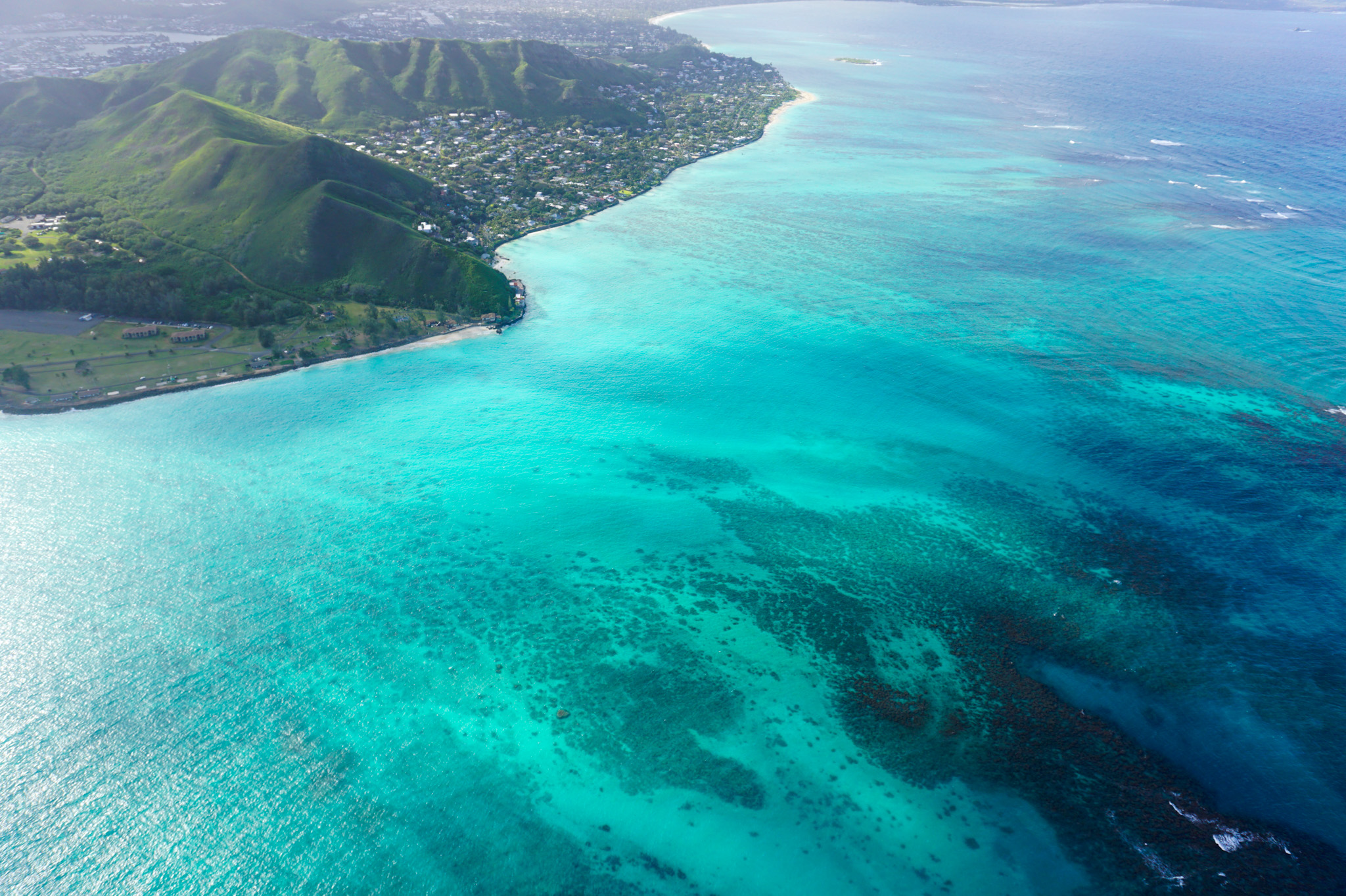 Ocean on windward (east) side of Oahu