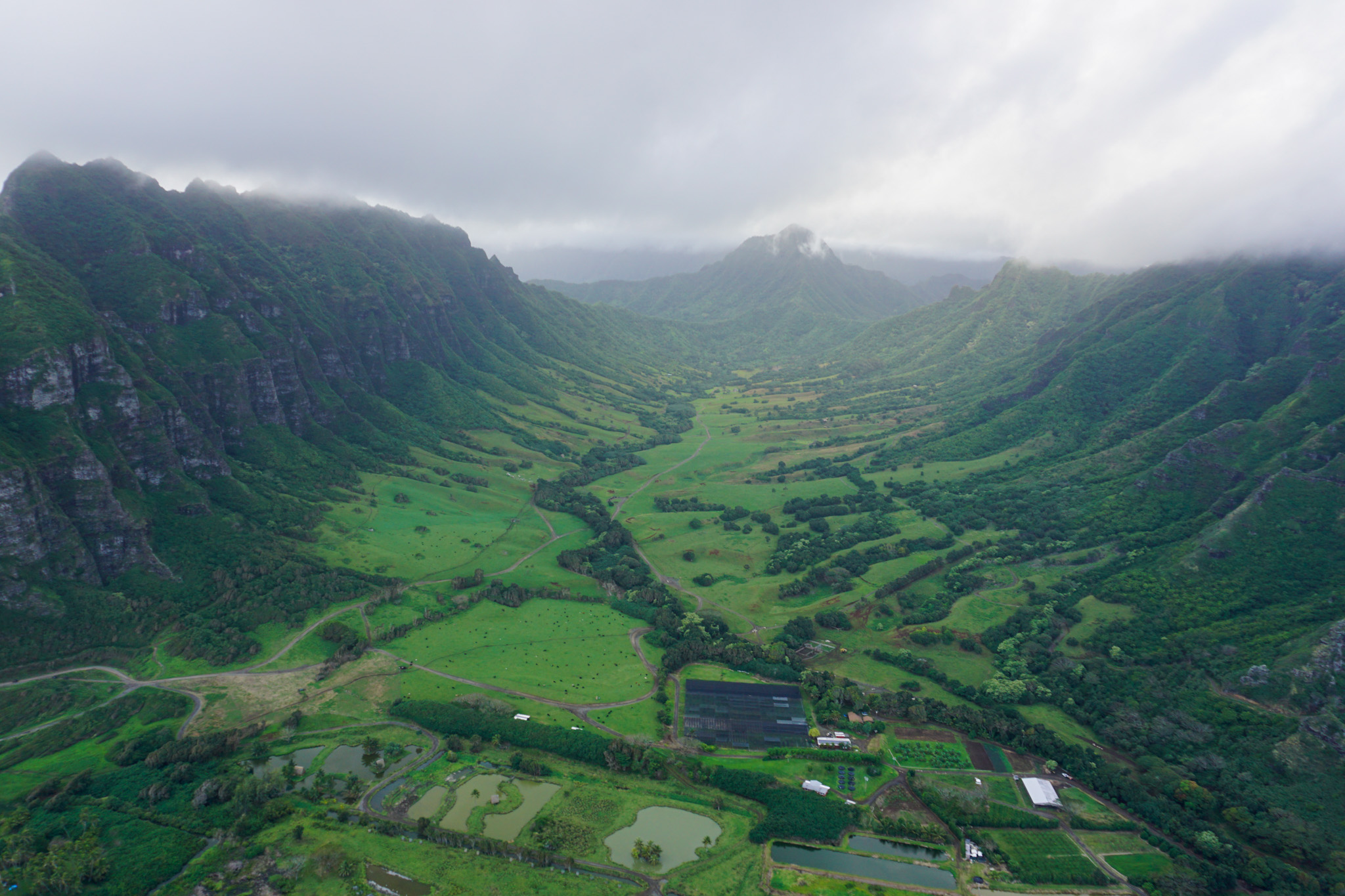 Kualoa Ranch View from Helicopter