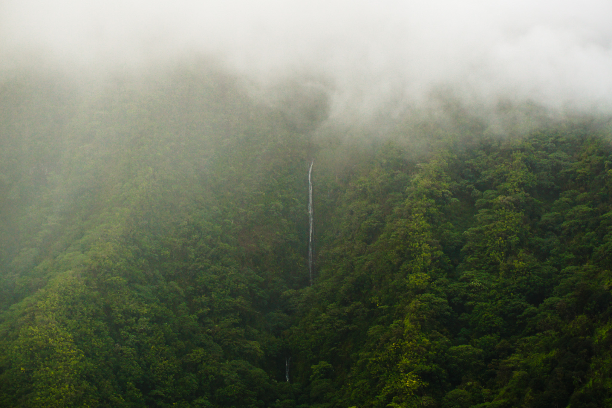 Ko'olau Mountains with hidden falls