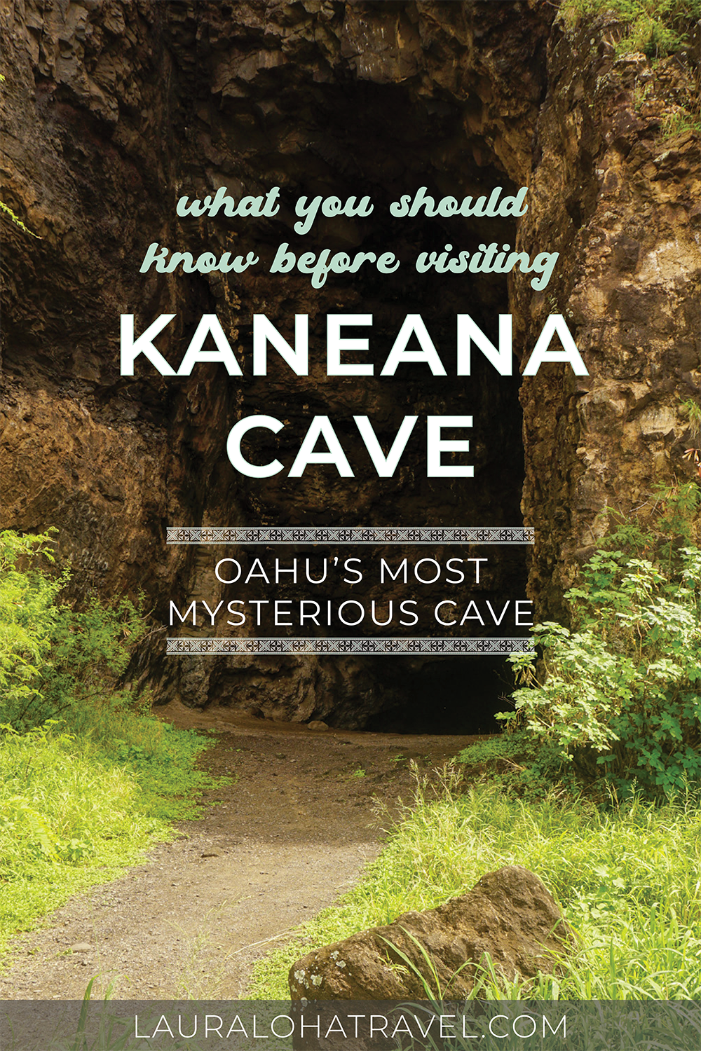 Pinterest Image for Kaneana Cave, Oahu, Hawaii
