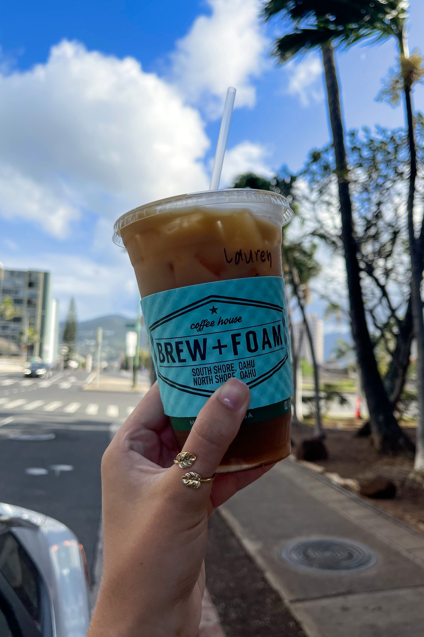 Cold brew from Brew + Foam in Waikiki, Honolulu, Oahu, Hawaii