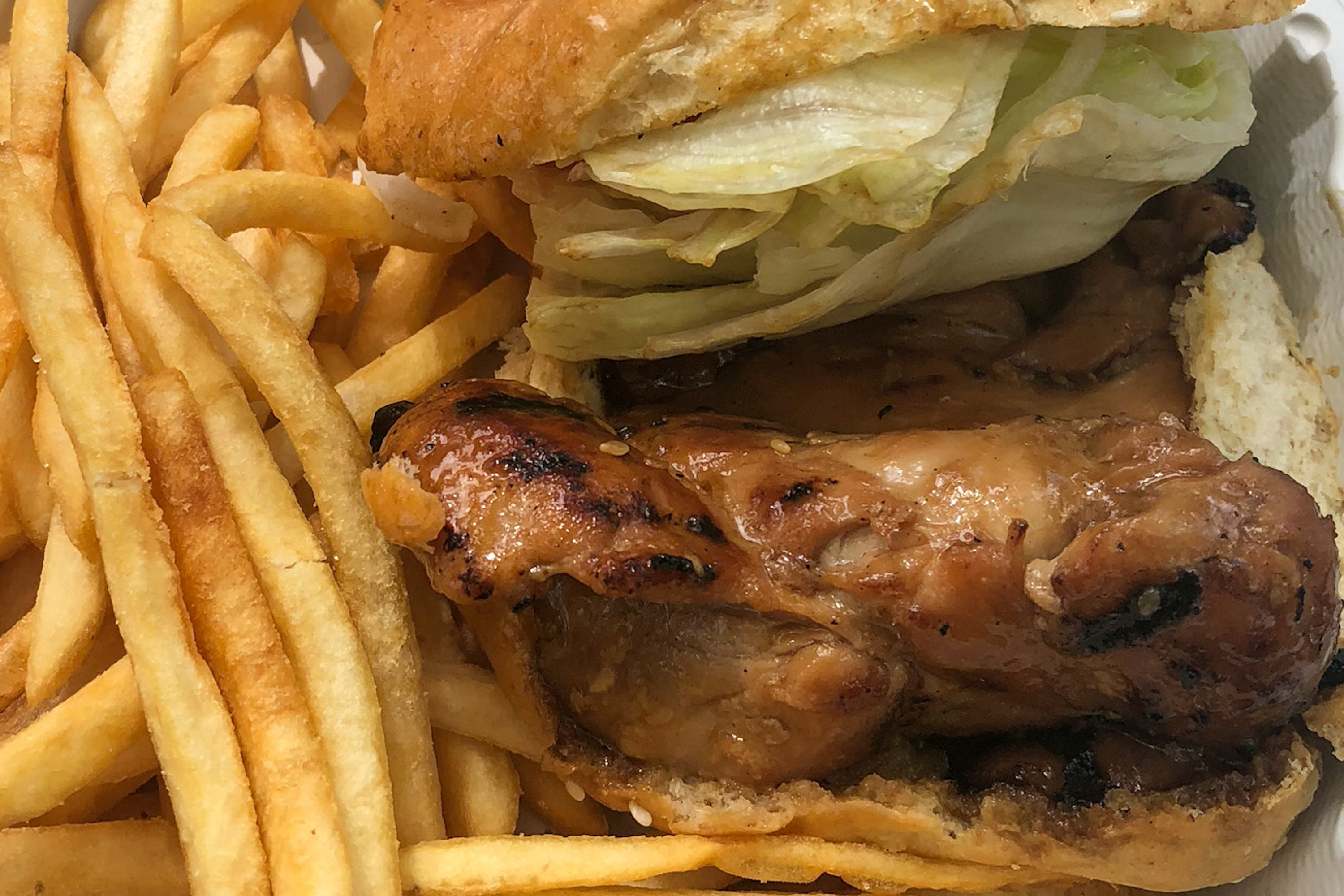 Teriyaki Chicken Sandwich Lunch from Ted's Bakery on Oahu's North Shore - best lunch spots for Hawaii foodies
